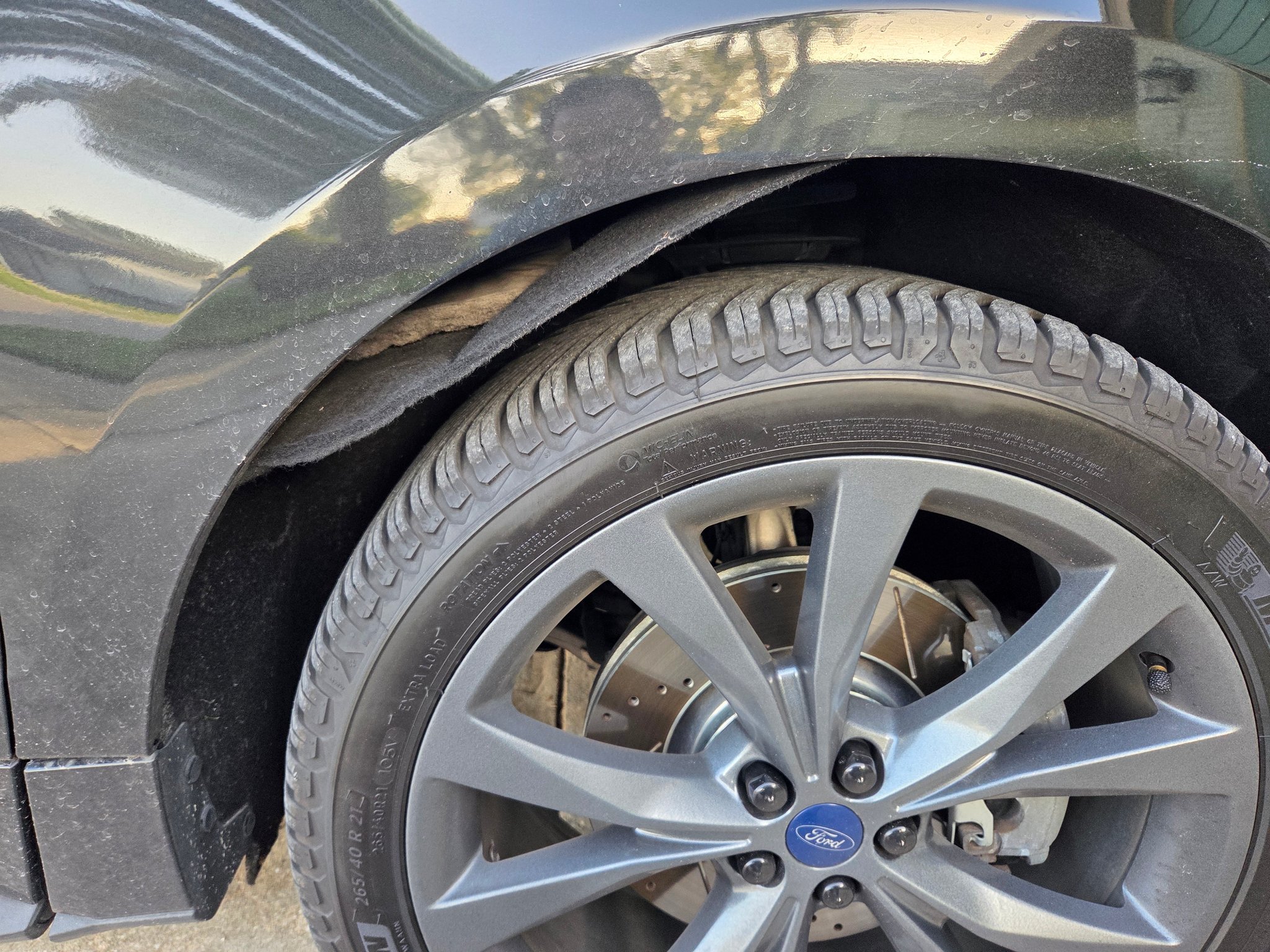 Front Passenger Side Fender Liner For 2019 Ford Edge SEL – Inner Splash Guard With Foam, Direct Fit
