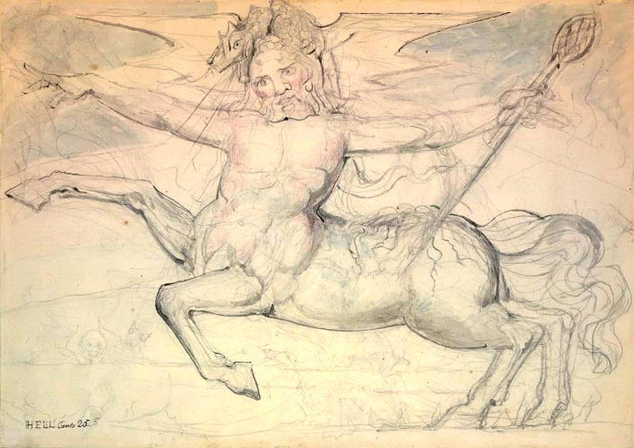 The Museum - William Blake (British, 1757-1827) The Centaur Cacus ...