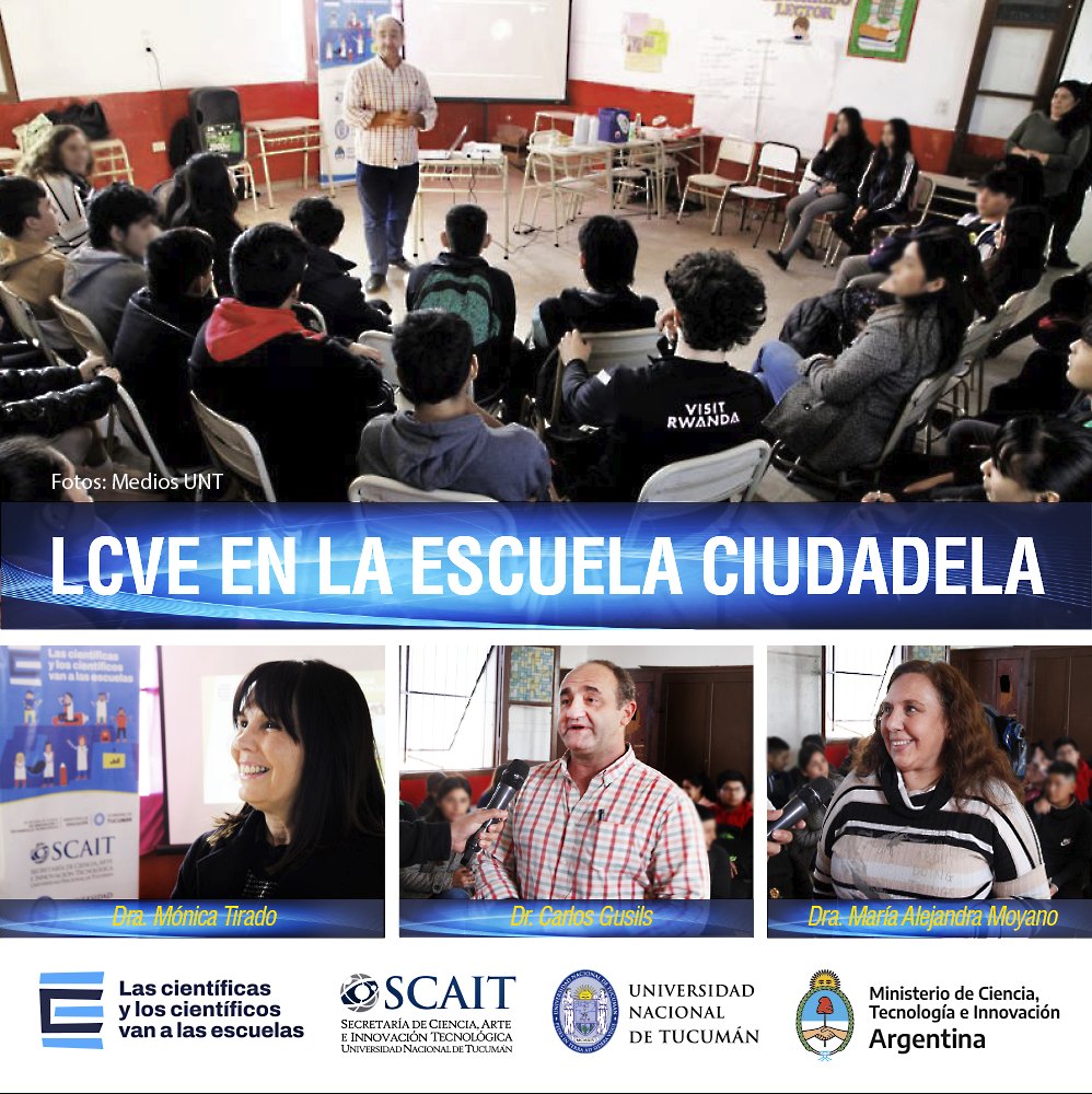 SCAIT - UNT - “LAS CIENTÍFICAS Y LOS CIENTÍFICOS VAN A LAS... | Facebook