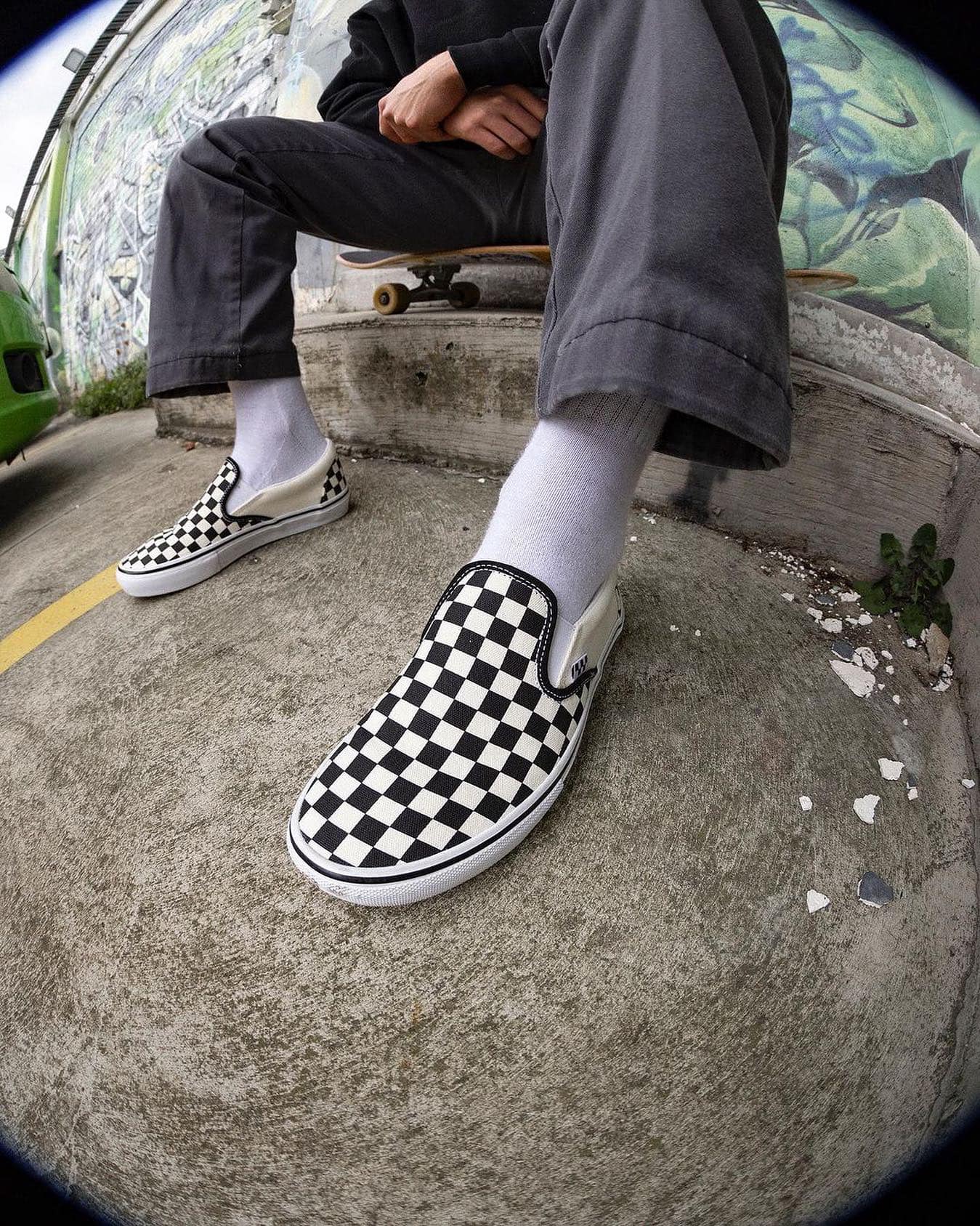 The Anaheim factory Diamond Check Classic Slip-On 98 DX Shoe pays 