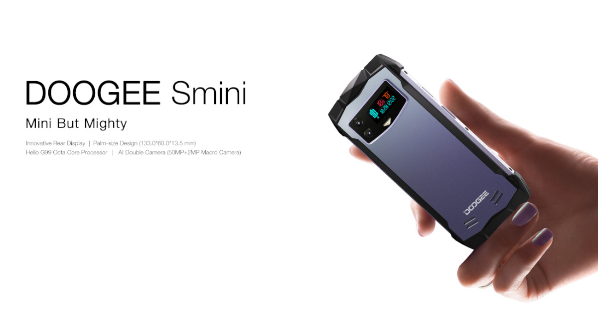 DoogeeSmini, the rugged phone with a minimalist and stylish