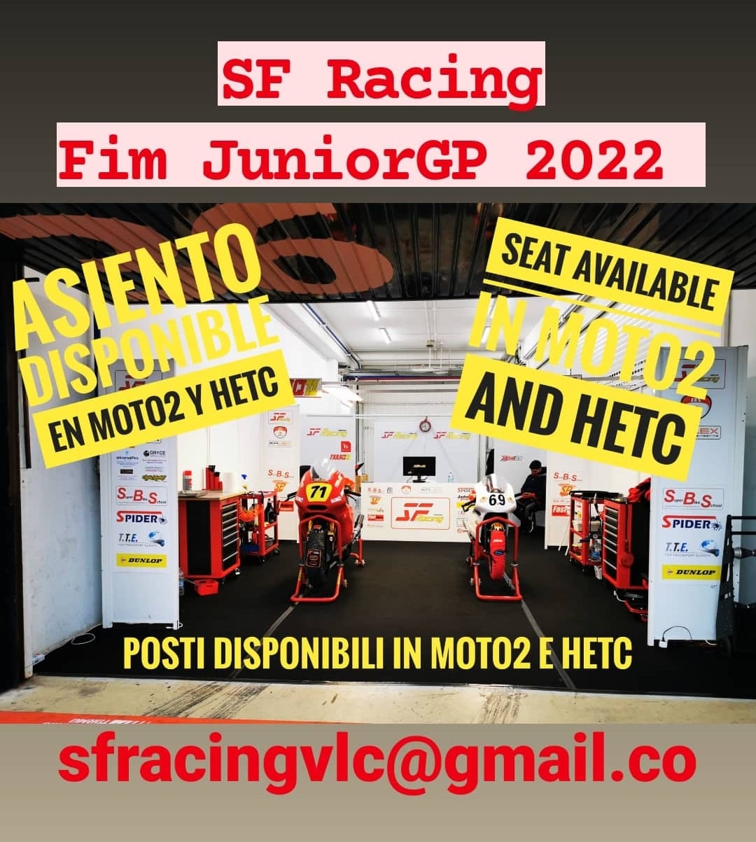sfracingvlc - SF Racing - Fim JuniorGP - Posti... | Facebook