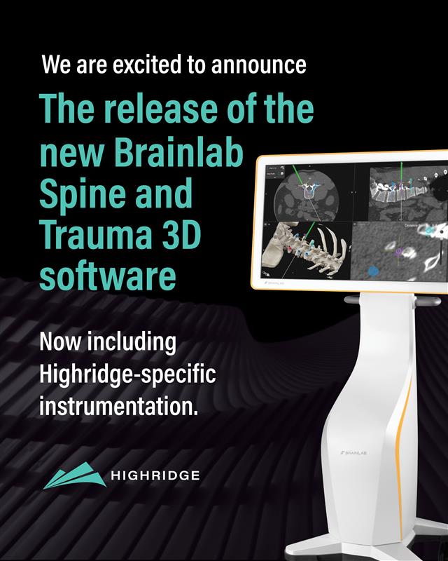 Highridge - We are excited to announce the release of the new Brainlab ...