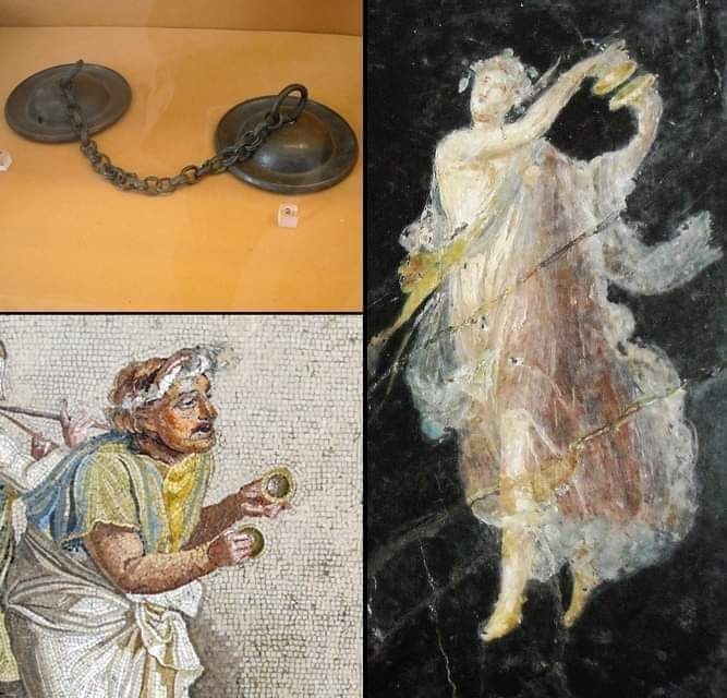 TEMPLVM - Roman cymbals are a pair of round plate...