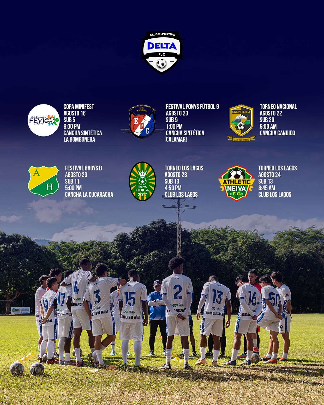 Delta FC - 📅⚽ Programación de partidos Delta FC 💙... | Facebook