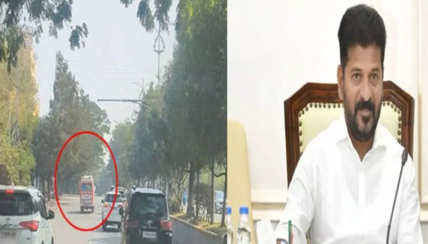 Telugu - Hyderabad Chief Revanth Reddy Makes Way for Ambulance https ...