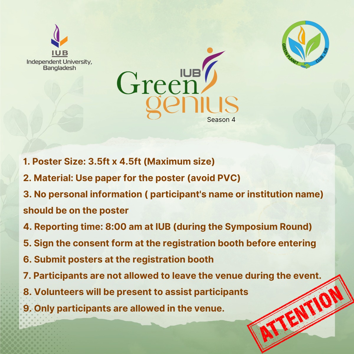 Green Planet Club, IUB is elated... - Green Planet Club, IUB | Facebook