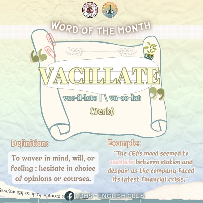 Heads up, Lakan Dulans. It's Word of... - LDHS - English Club