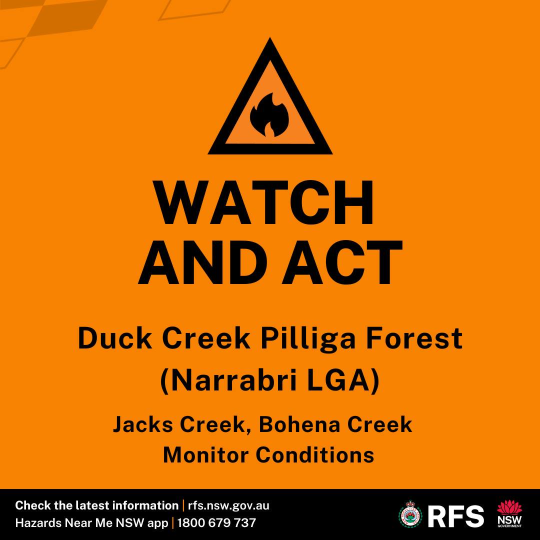 Narrabri Shire - ⚠ BUSHFIRE UPDATE: Duck Creek Pilliga Forest. | Facebook