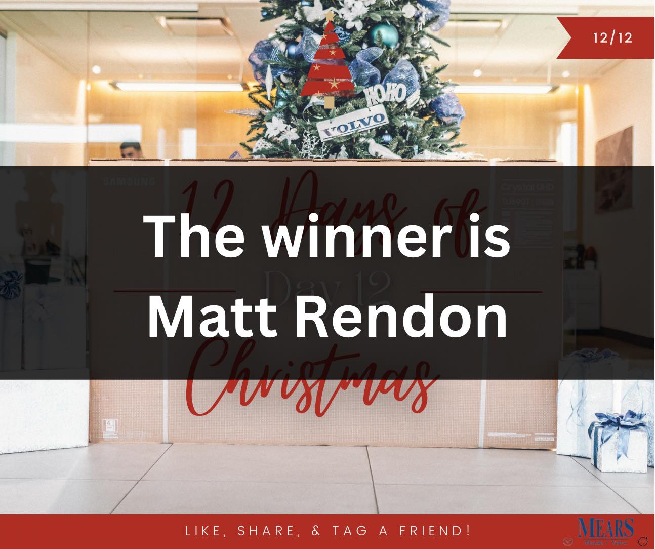 🌟 Congratulations to Matt Rendon for... - Mears Mazda Volvo