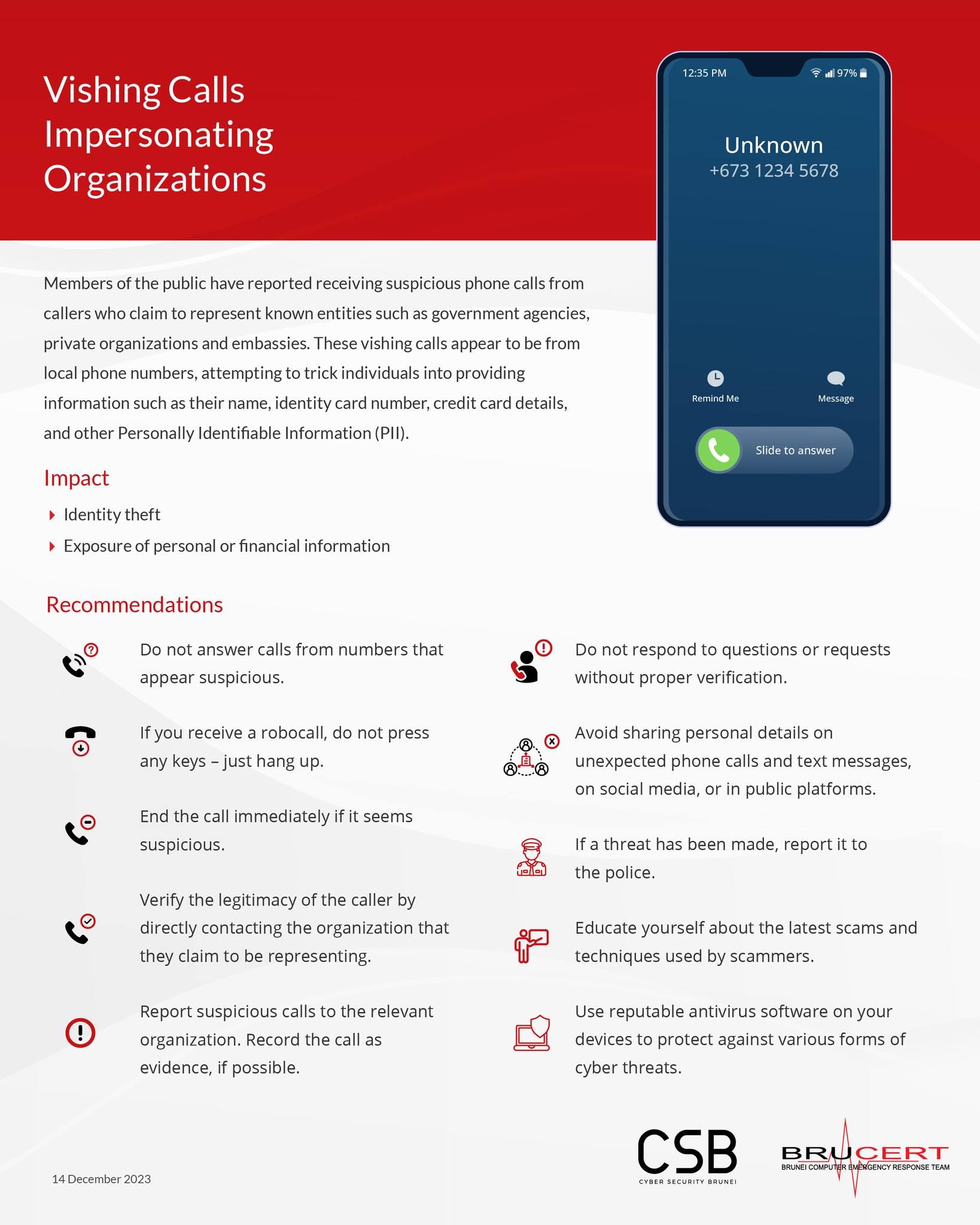 Exercise caution when you receive... - Cyber Security Brunei