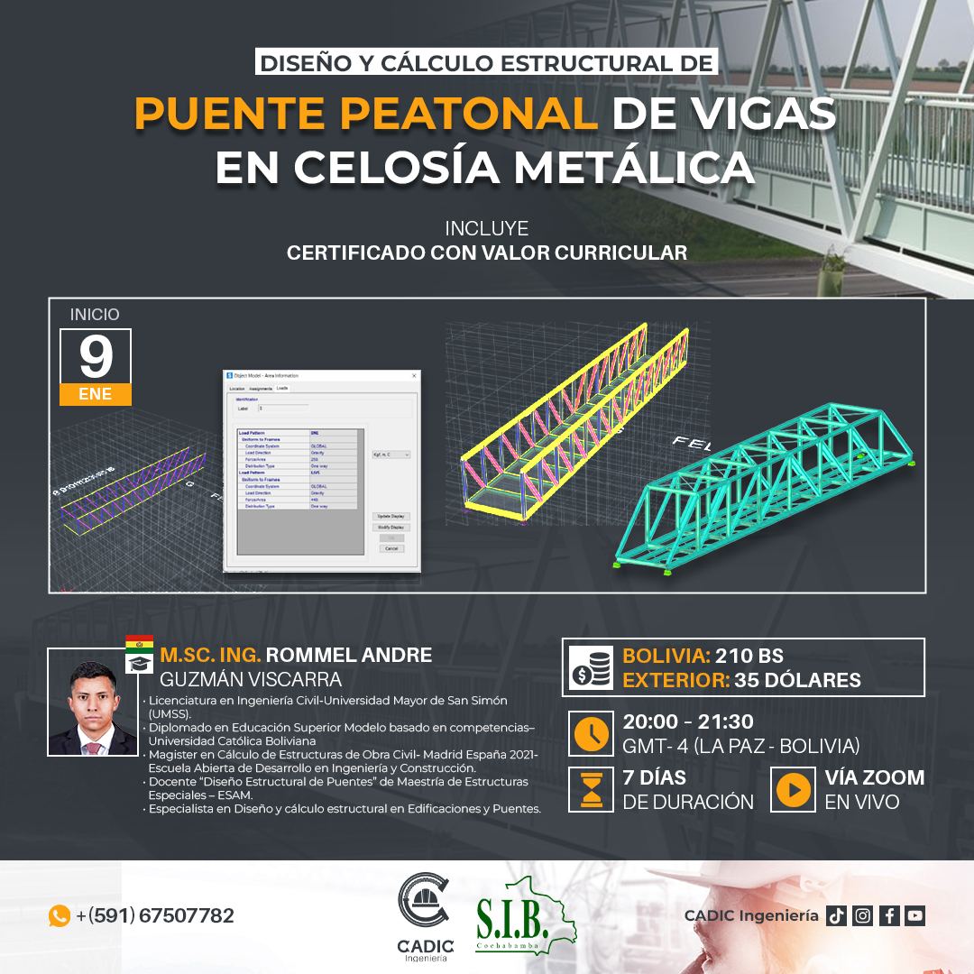 CADIC - #CursoVirtual | DISEÑO Y CÁLCULO ESTRUCTURAL DE... | Facebook
