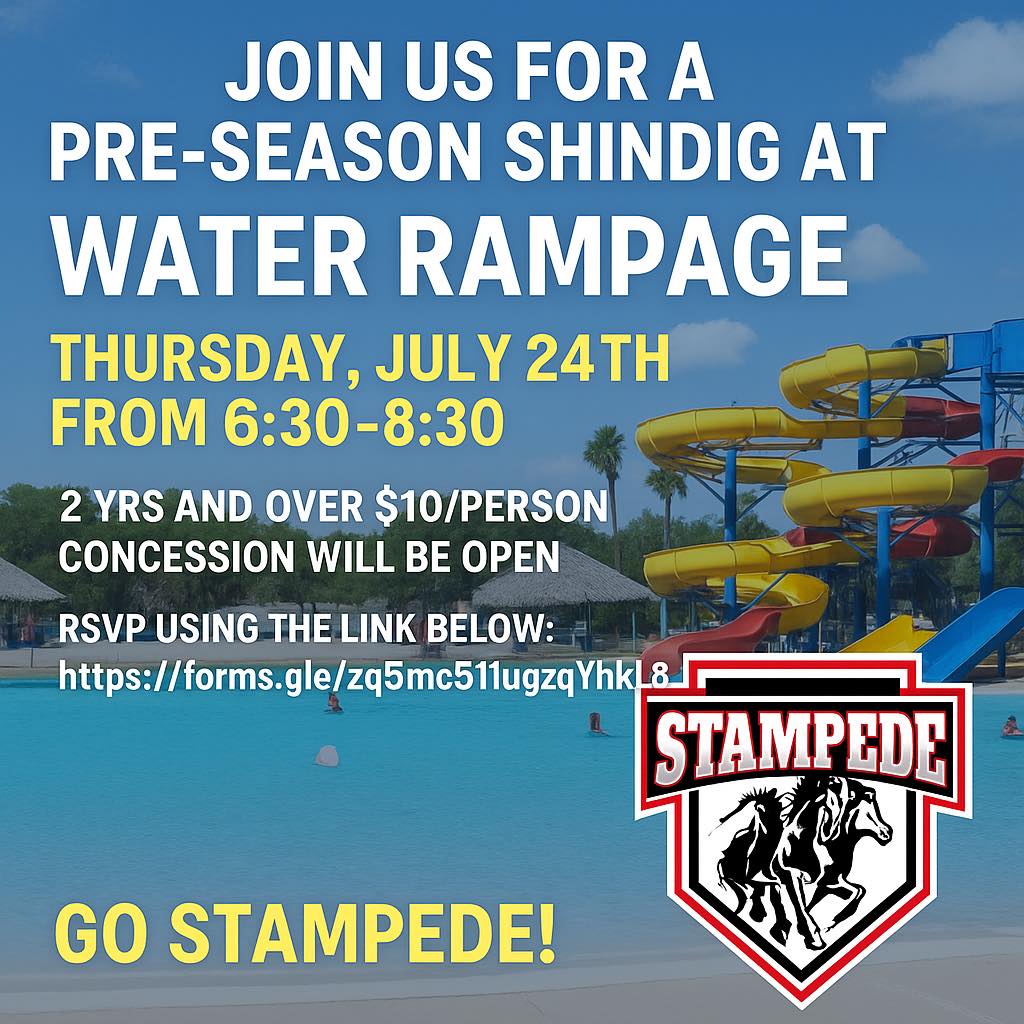 LRR - REGISTERED PLAYERS AND FAMILIES Reminder, Stampede Family! Our ...