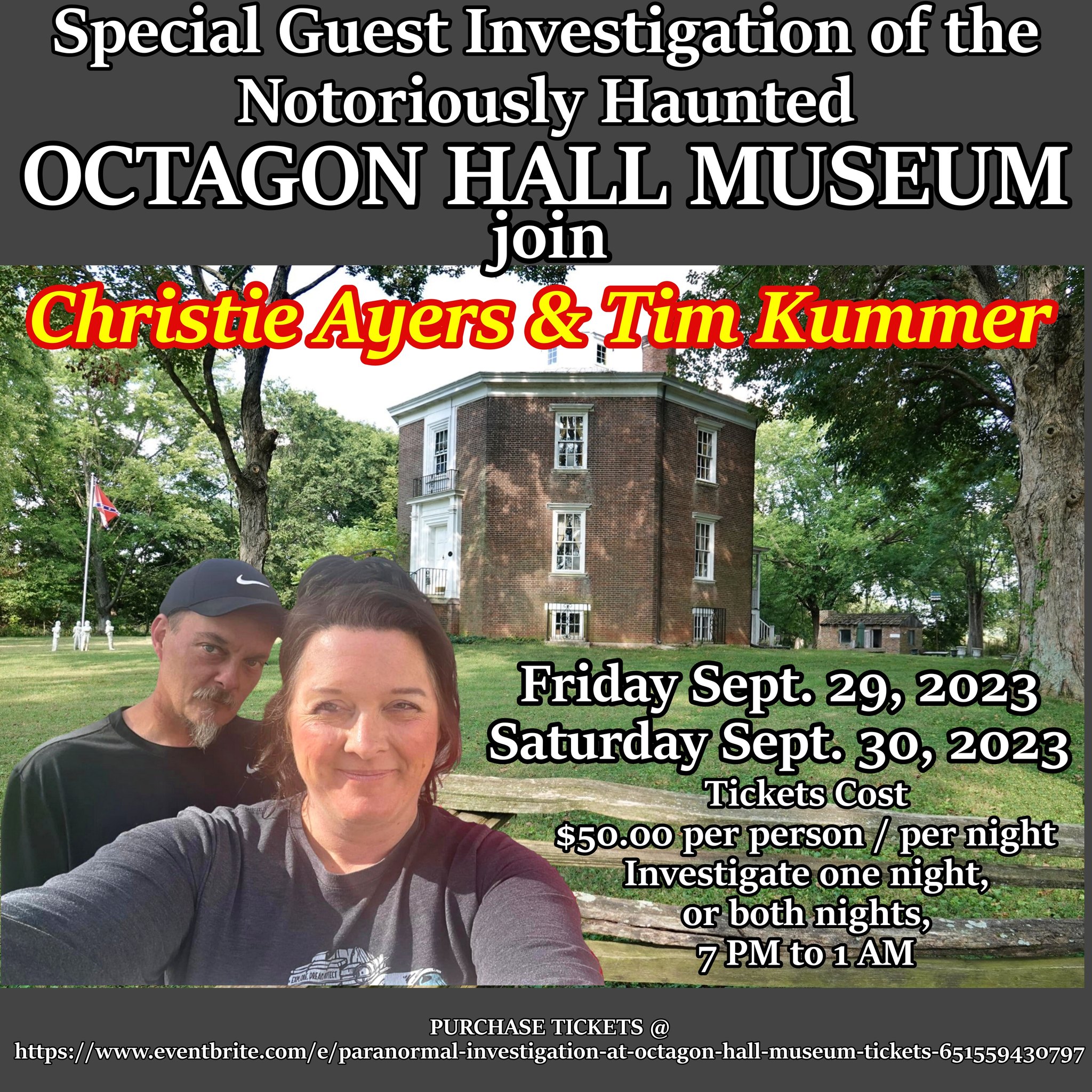 Join Christie Ayers and Tim Kummer... - Octagon Hall Museum | Facebook