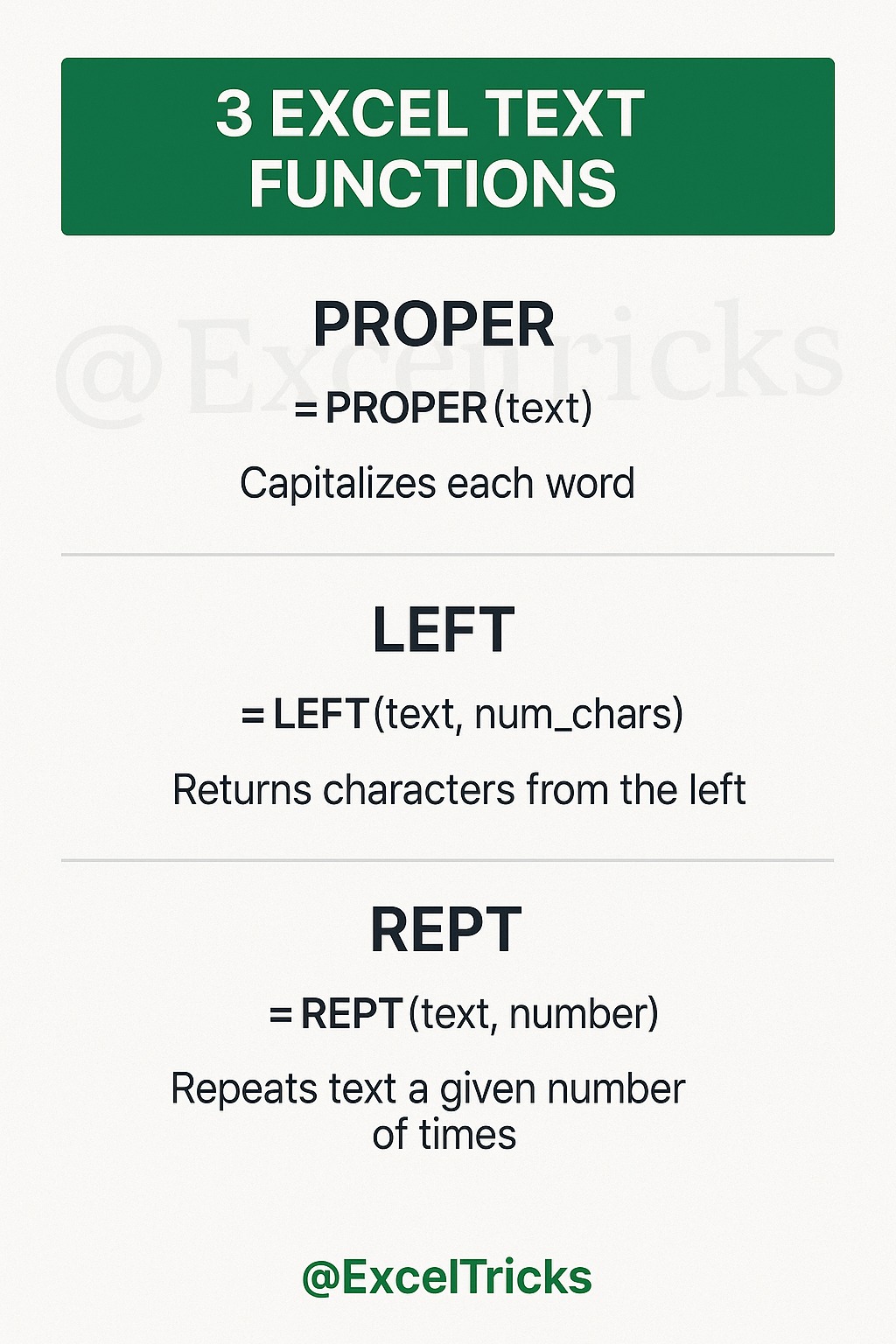 Excel - wow 🥰🥰 another 3 Excels Important function for you!! # ...