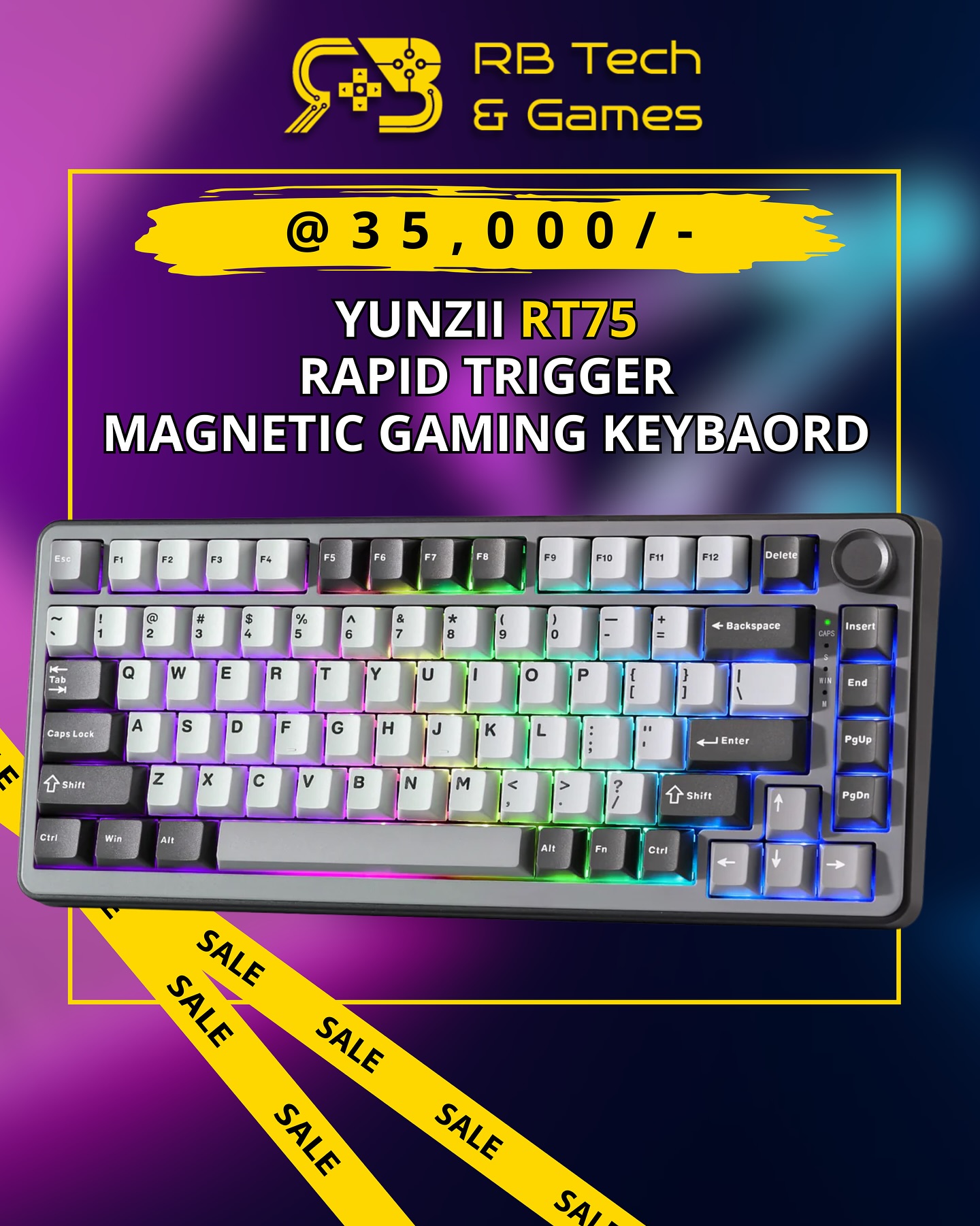 YUNZII: Dynamic Keystrokes @yunzii_keyboard YUNZII RT75 75% Rapid