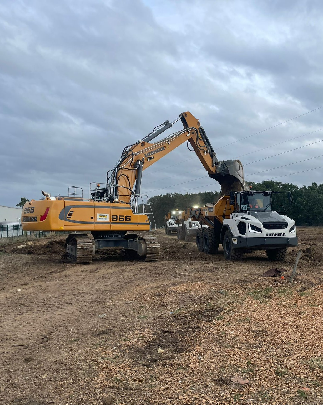 Liebherr - Our R 956 crawler excavator and our TA 230 articulated dump ...
