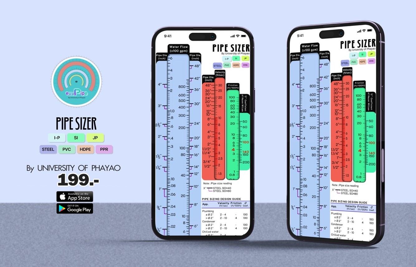 Energy4You - ♨ Pipe Sizer by ezyPipe ♨ เปิดตัวแล้วครับ Application Pipe ...