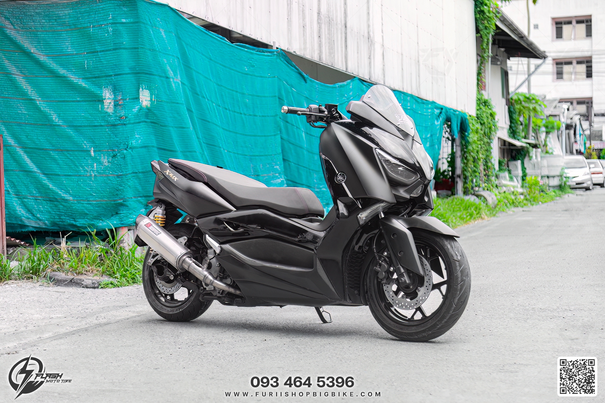 ⚡️ #Yamaha : #Xmax ติดตั้ง #ยาง จาก #Bridgestone BATTLAX SC ⚡️ . - ยาง ...