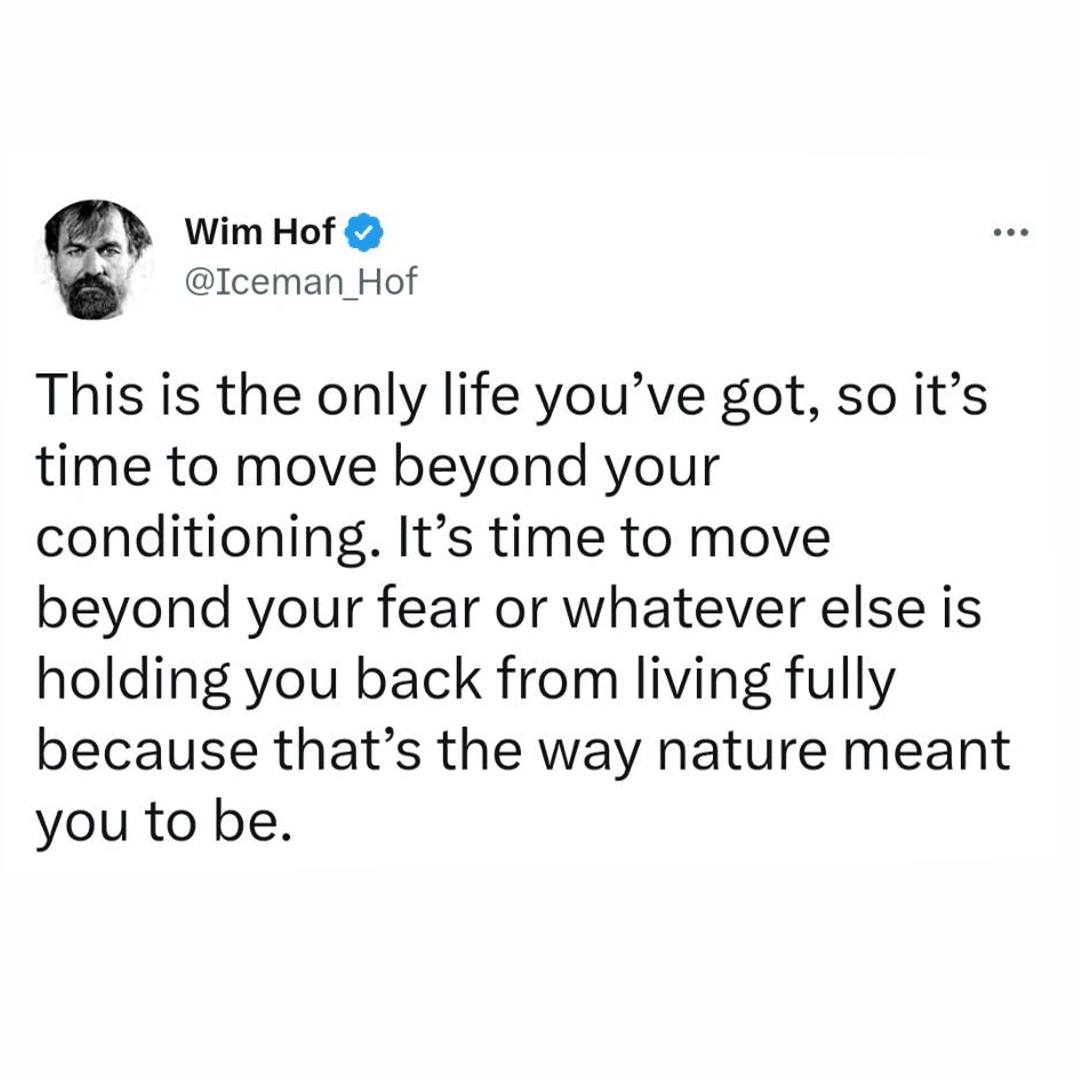 The Iceman - This is the only life you've got #livelife #power # ...