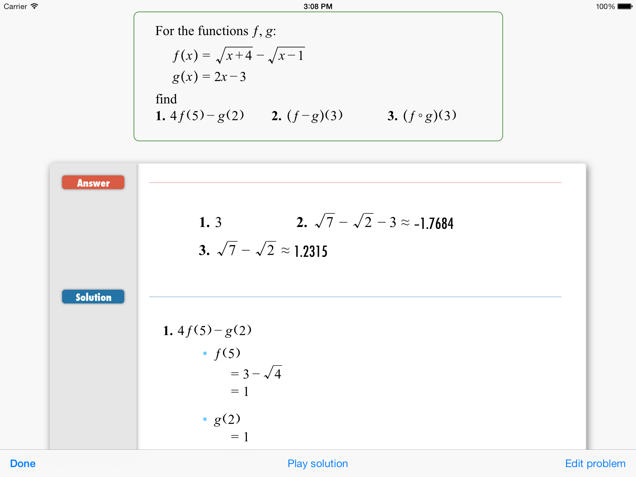 FX Algebra Solver