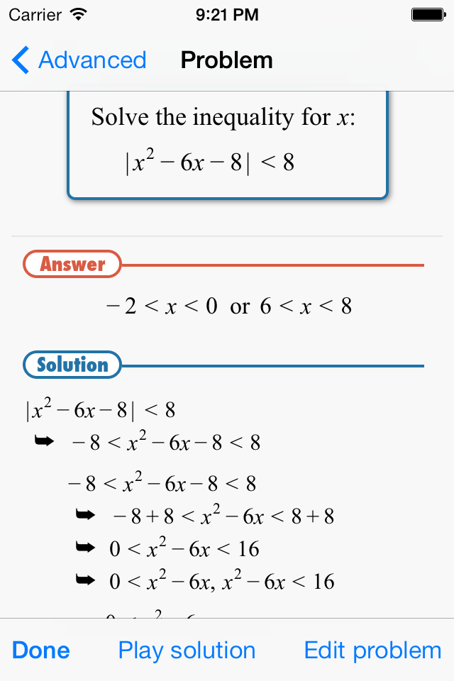FX Algebra Solver