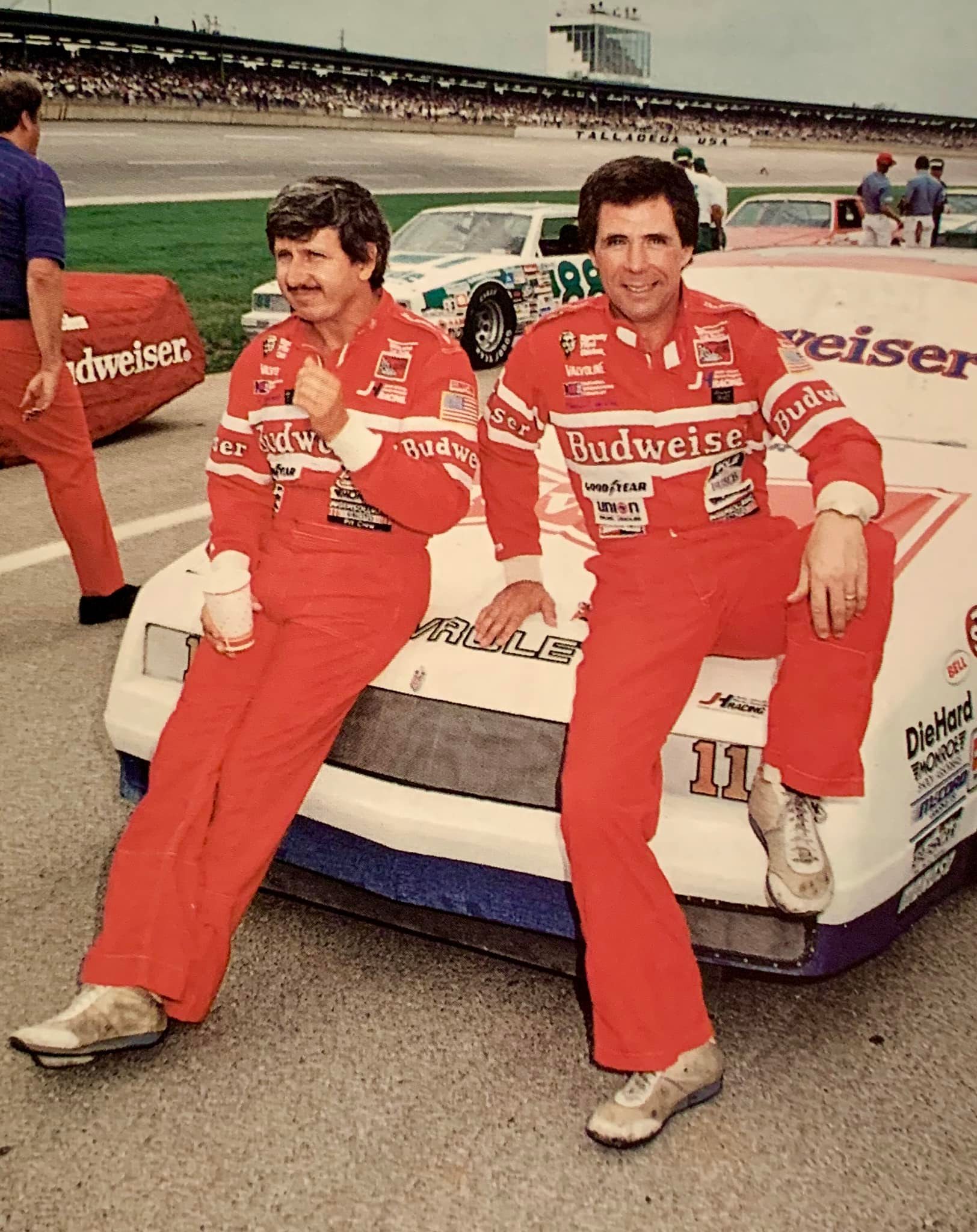 1984) Neil Bonnett and Darrell Waltrip at Talladega.