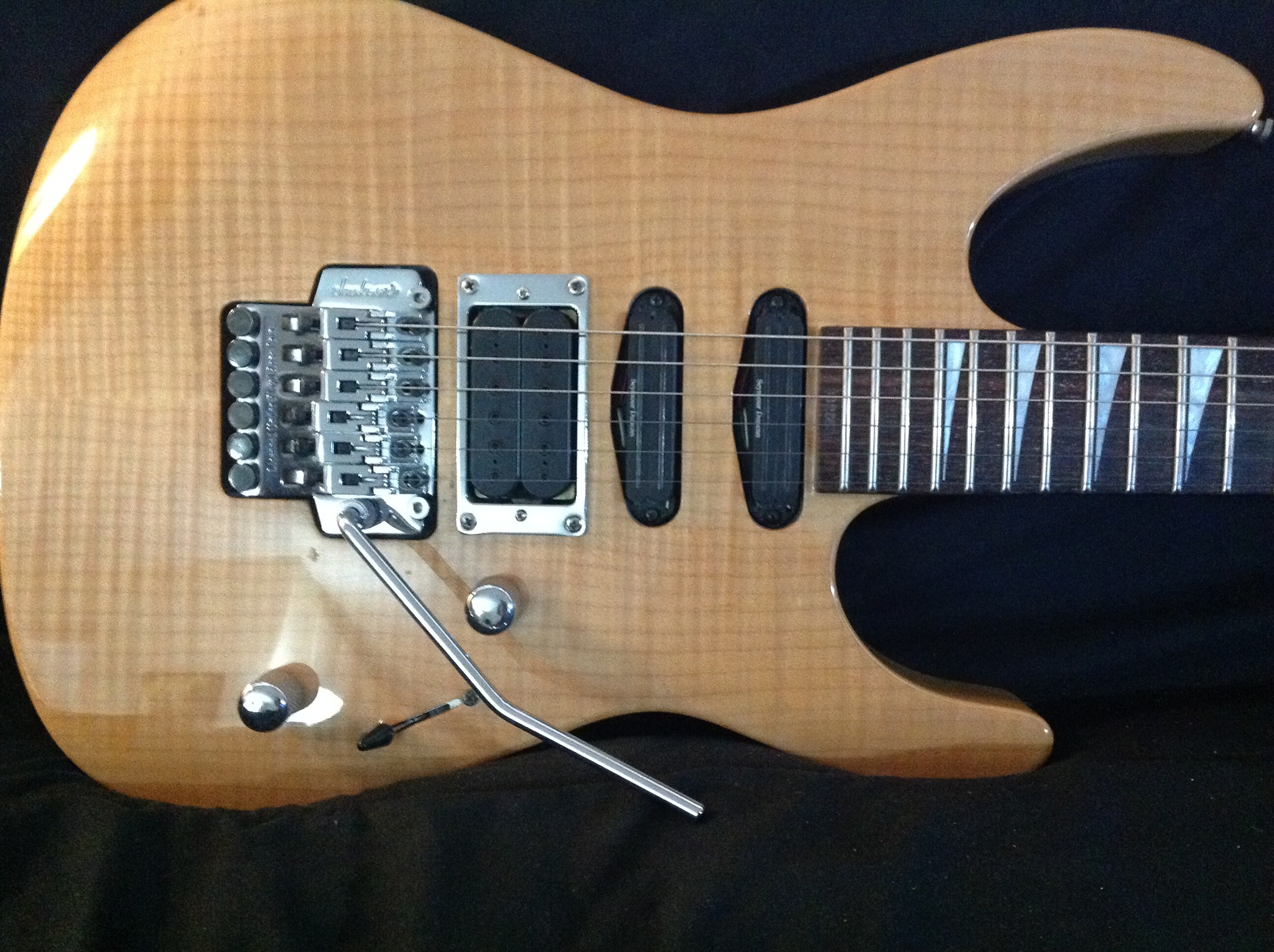 Ponte Floyd Rose Jackson JT-590 Nero Per Chitarra Elettrica - NOS (Nuovo, Mai Usato) Con Chiavi
