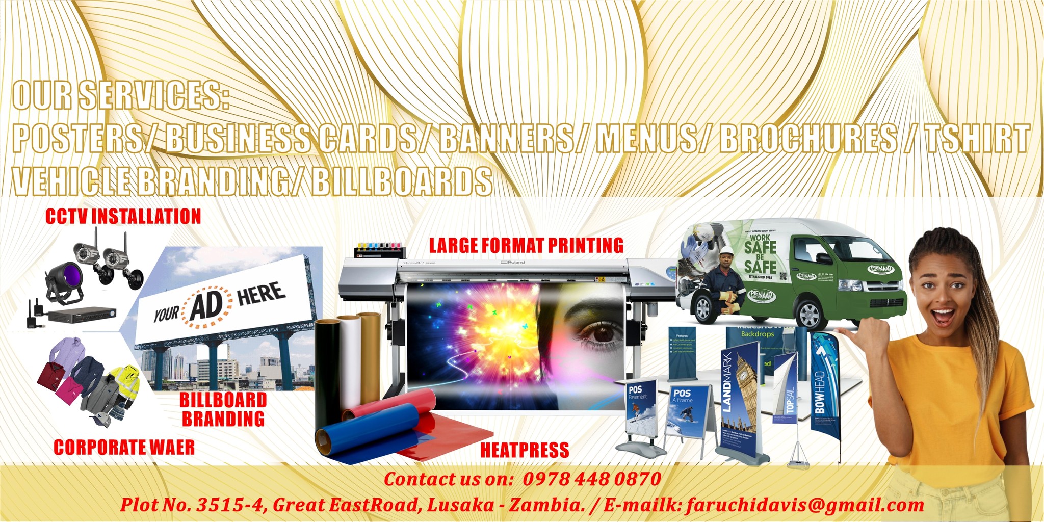 Print Stand at Manda Hill | Lusaka