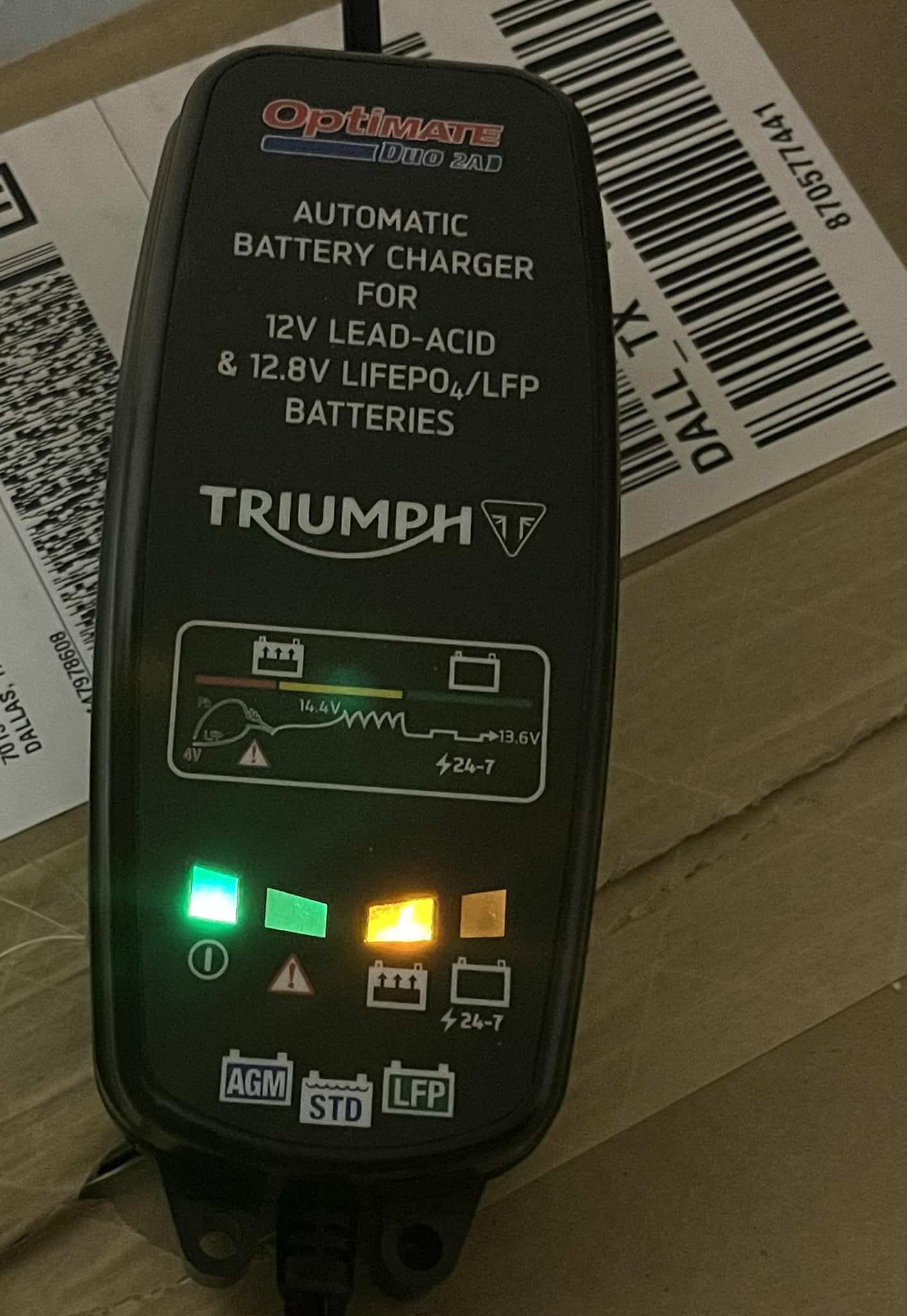 Is the Optimate Duo 2A battery optimizer working correctly when it