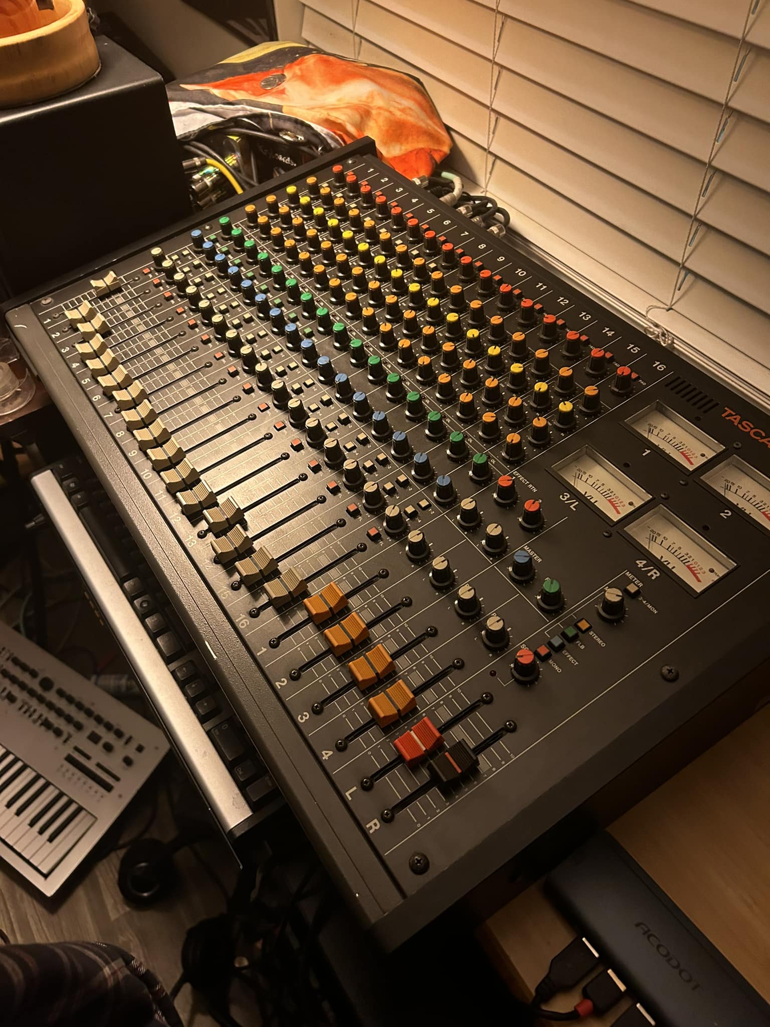 Vintage Tascam M-216 mixer I just picked up, a beautiful piece of