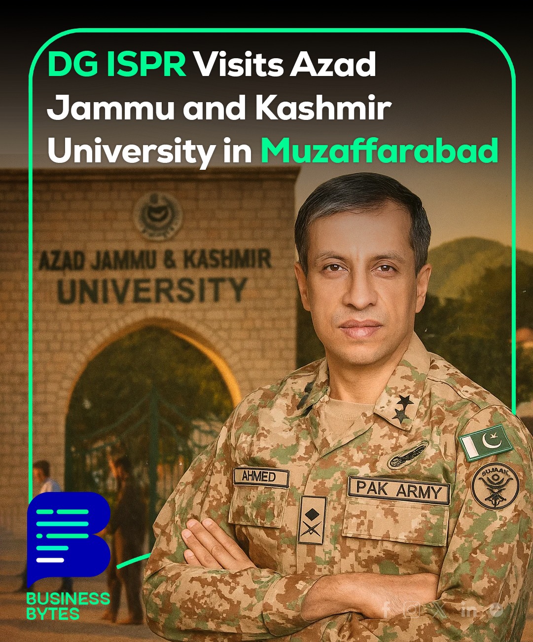 Business - DG ISPR Lt. Gen. Ahmed Sharif Chaudhry visited the ...