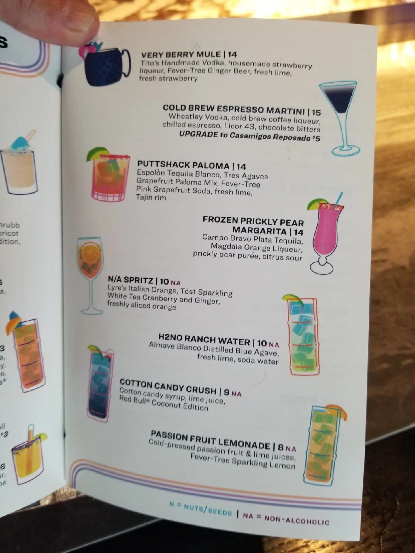 The drink menu at PuttShack in... - That Florida Pub on 98 | Facebook