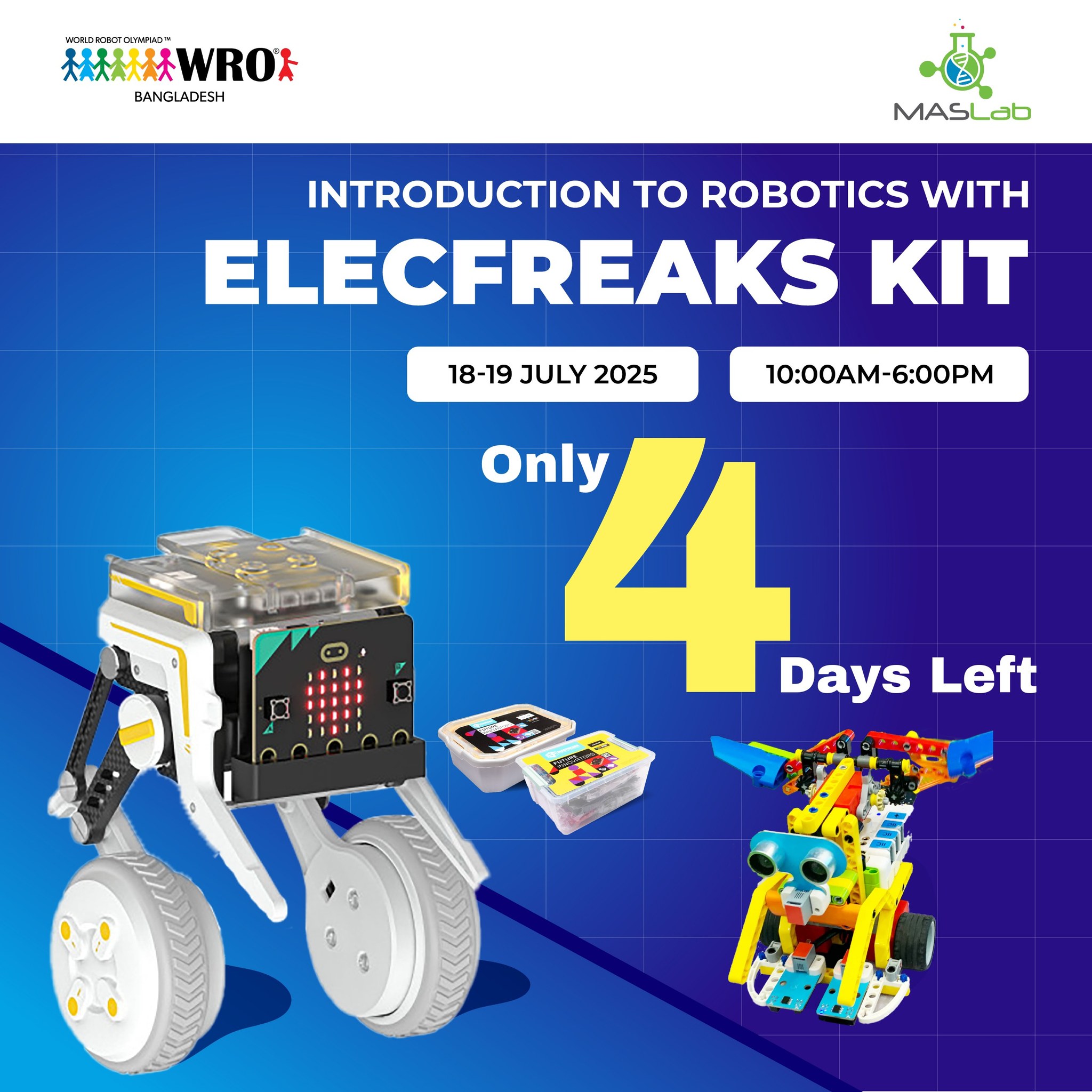 MASLab - ‼️Only 4 days left, register now‼️ World Robot Olympiad ...