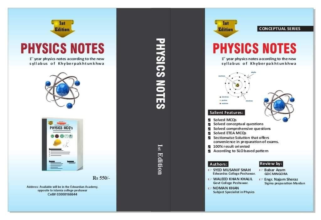 1st year Physics Notes are... - Conceptual Series MCQs