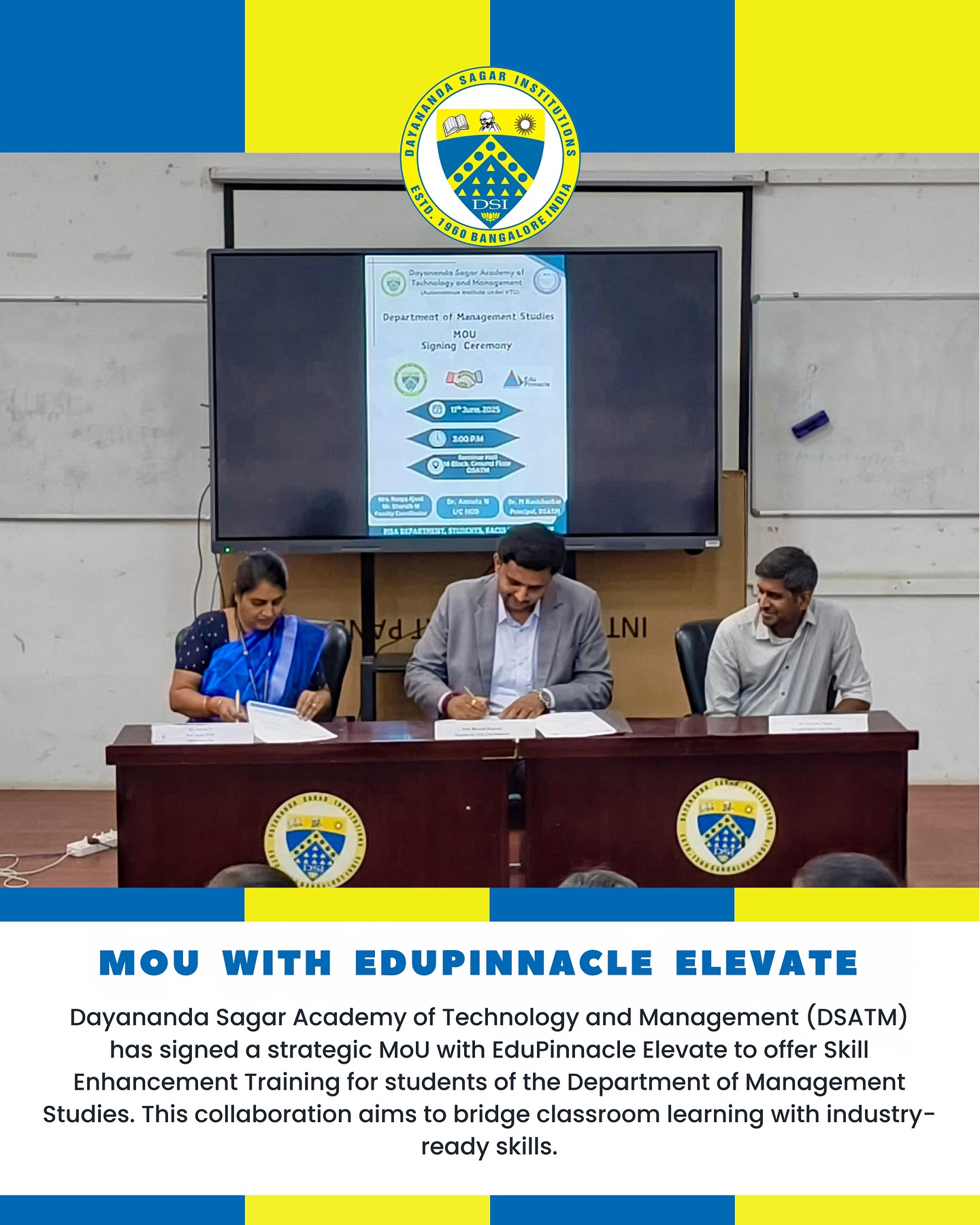 Dayananda Sagar Academy of Technology and Management | Bangalore