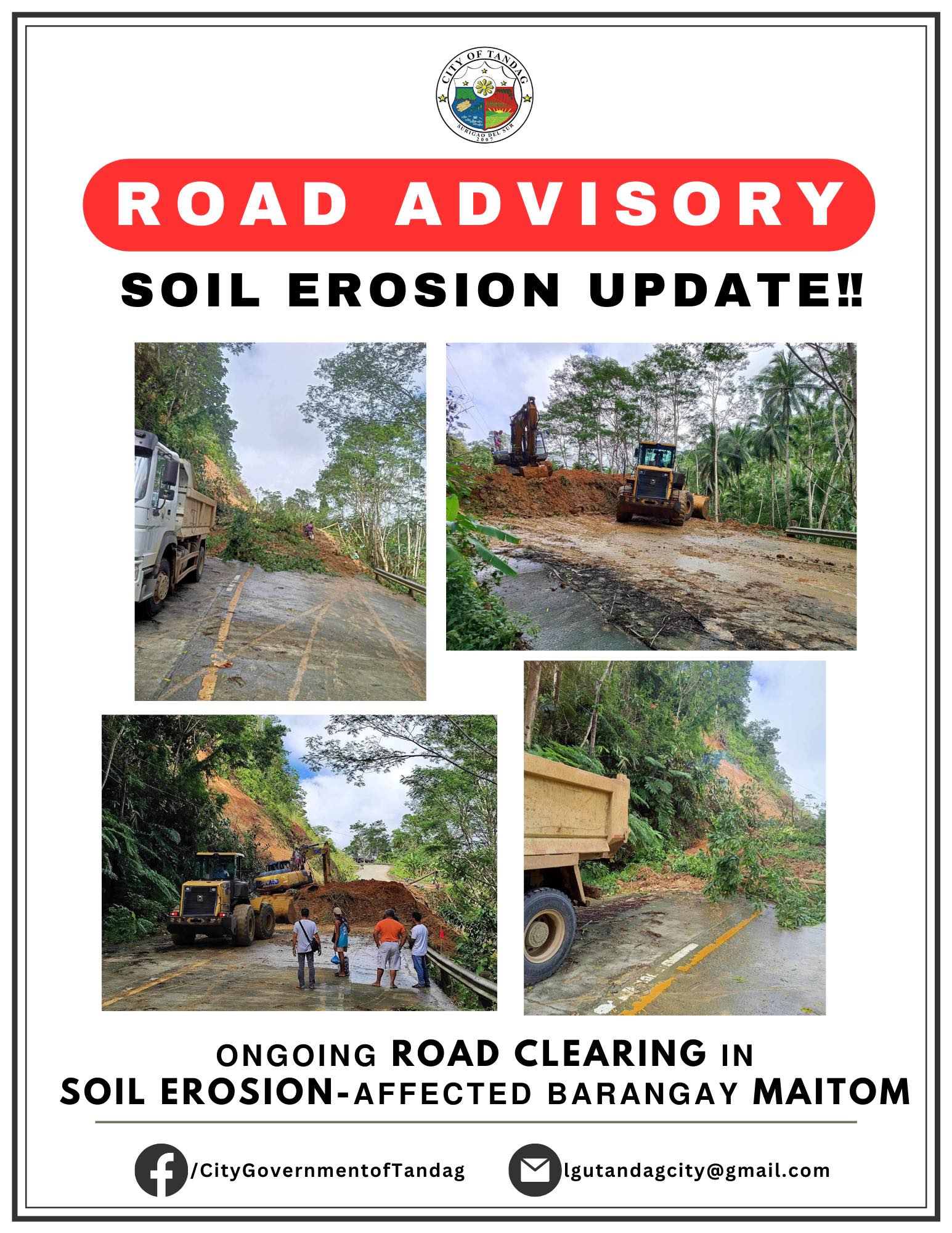 ONGOING ROAD CLEARING IN SOIL... - City Government of Tandag