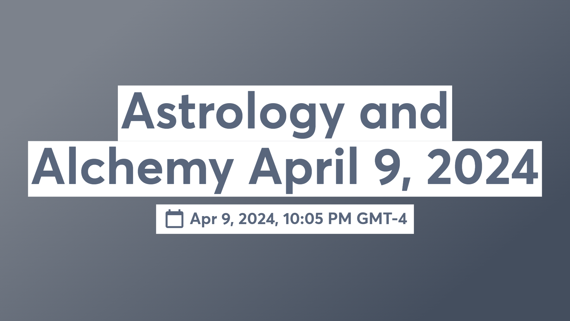 Astrology and Alchemy with Sarah & Matt