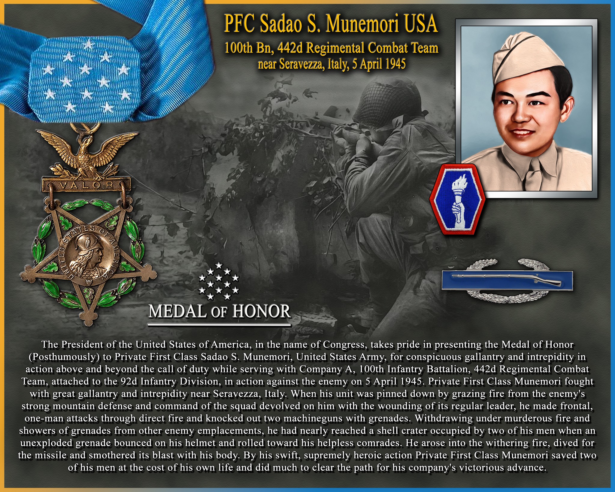 What WWII medal was awarded to Japanese or American soldiers?