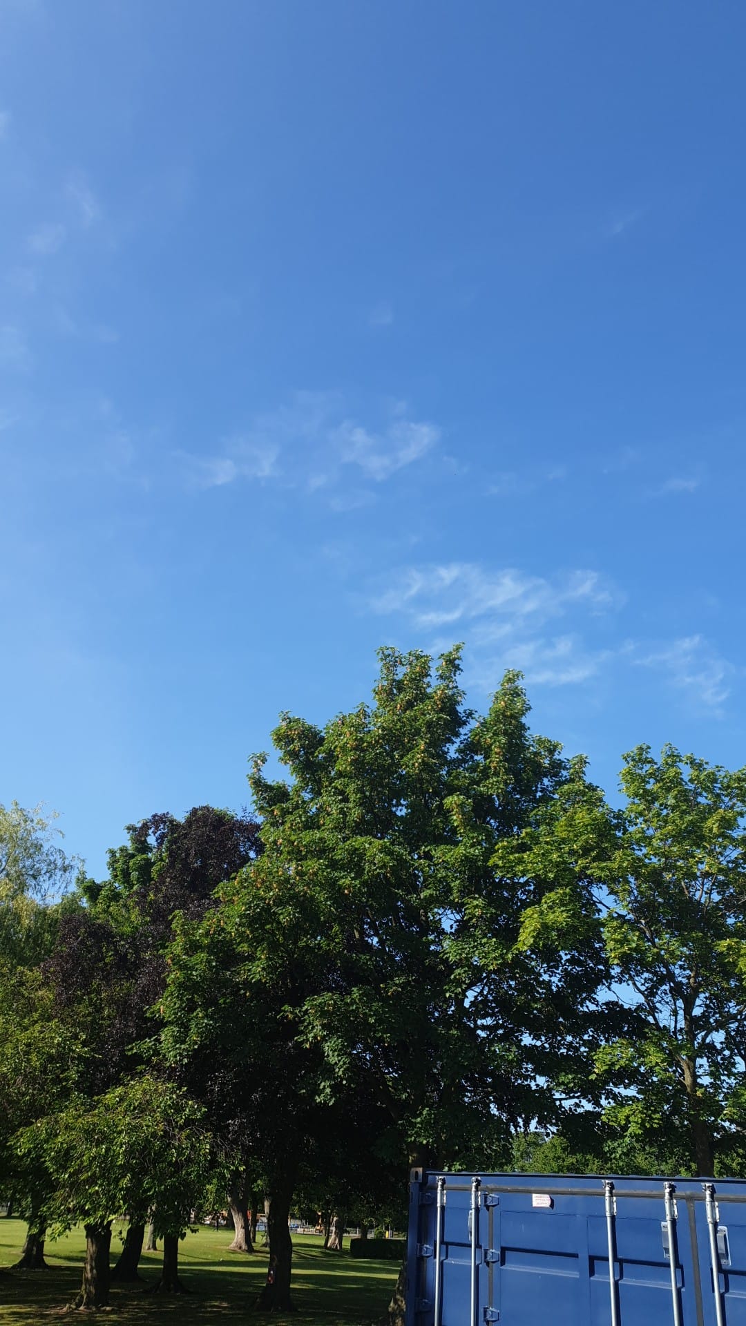 Blue skies over Zetland Park,... - Grangemouth Bike Library | Facebook