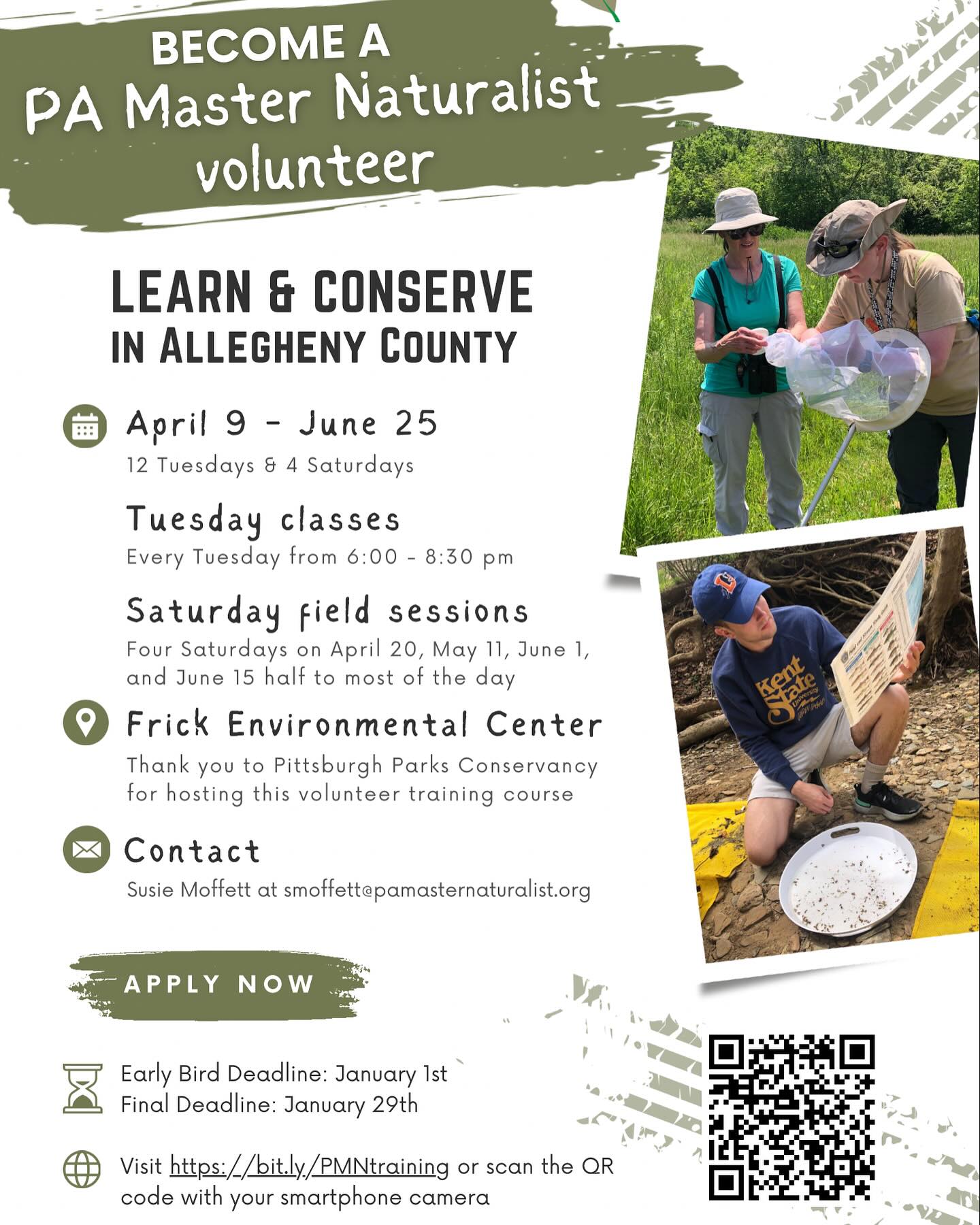🚨ANNOUNCING: SPRING 2024... - Pennsylvania Master Naturalist | Facebook
