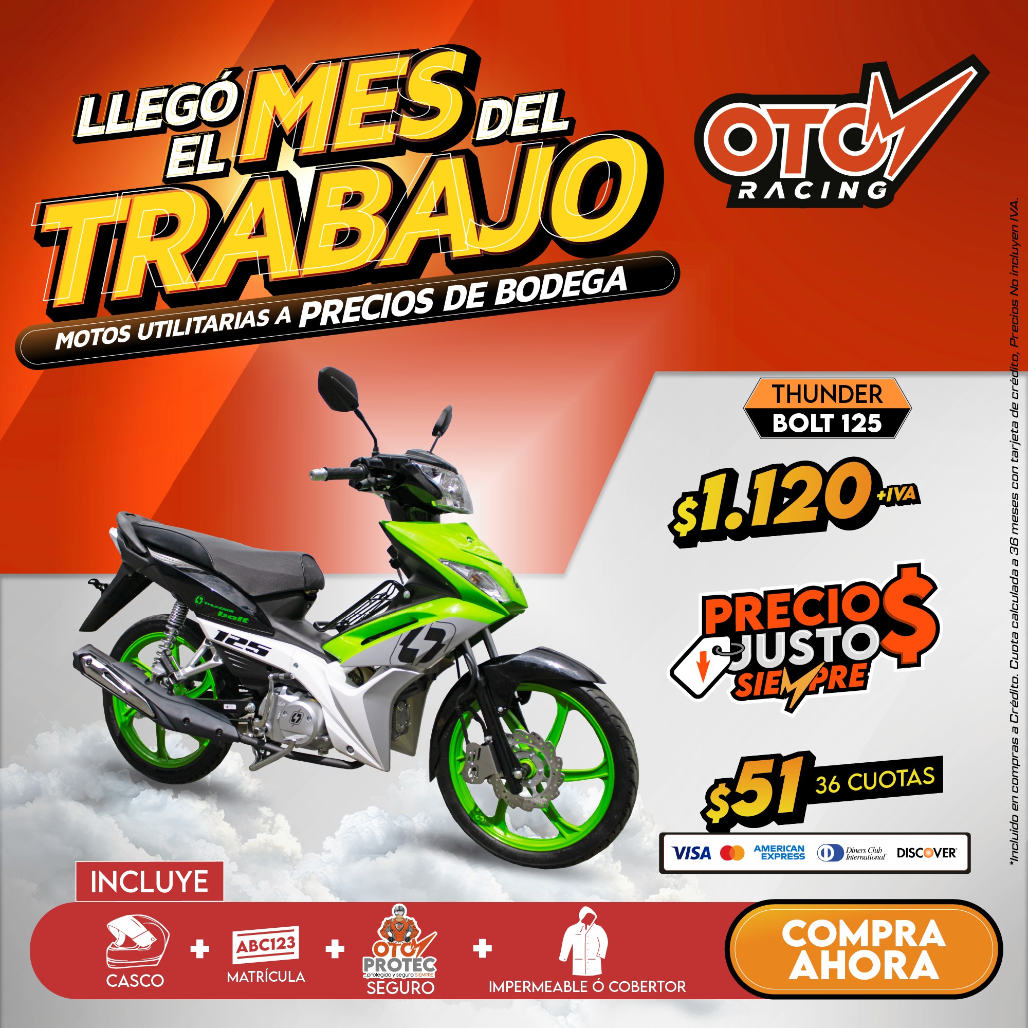 Otom - 🚀 ¡LLEGÓ EL MES DEL TRABAJO! 🛠️ Con #THUNDER, la potencia y el ...