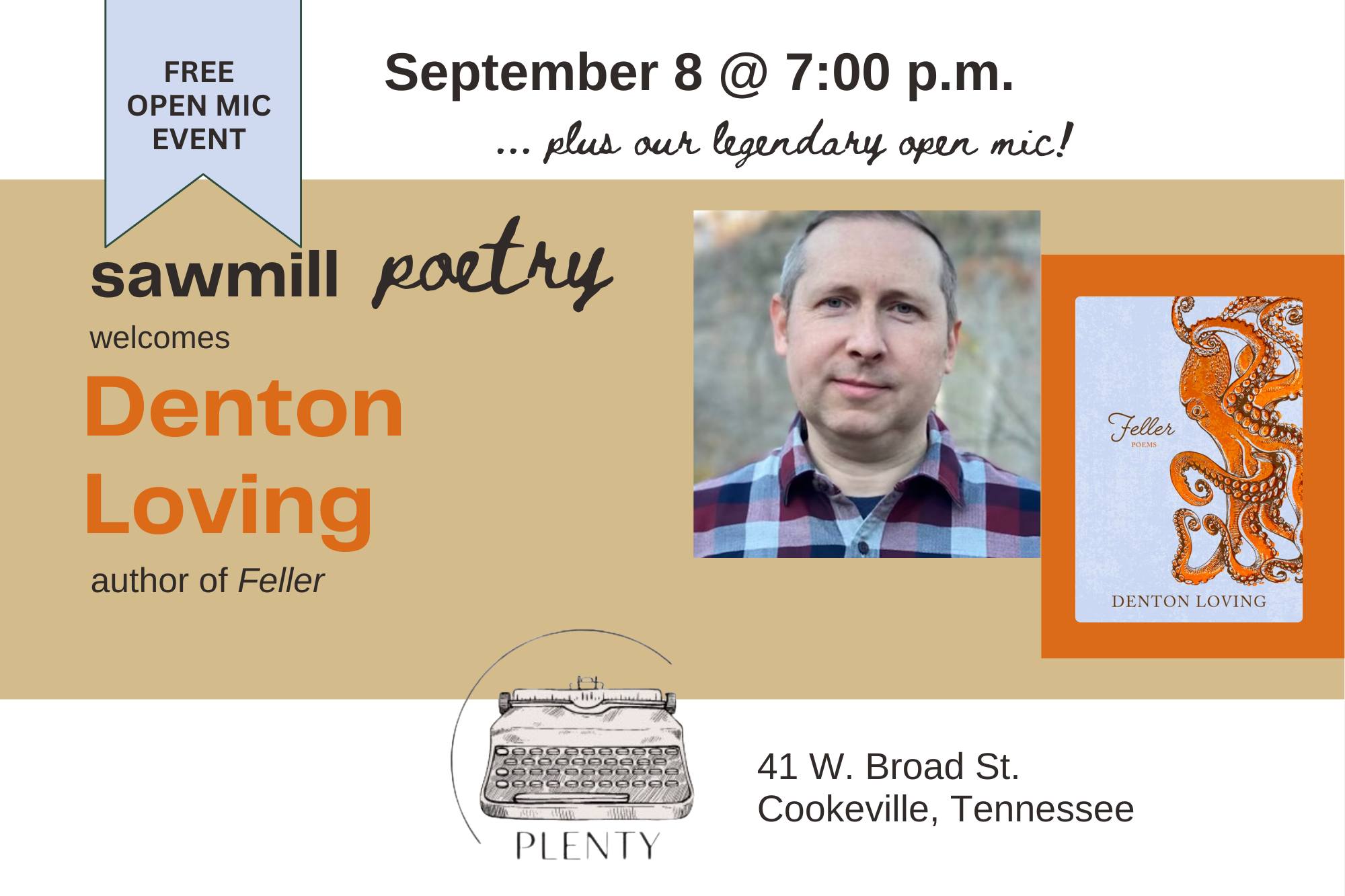 Sawmill Poetry Series | Cookeville TN