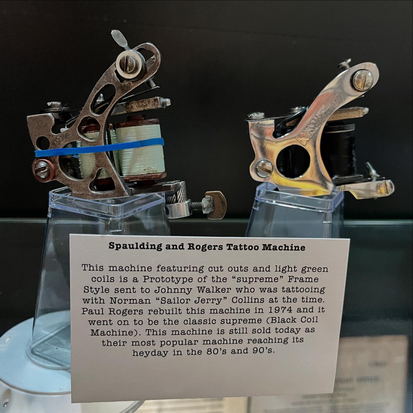 Spaulding and Rogers Tattoo Machine This machine featuring cut