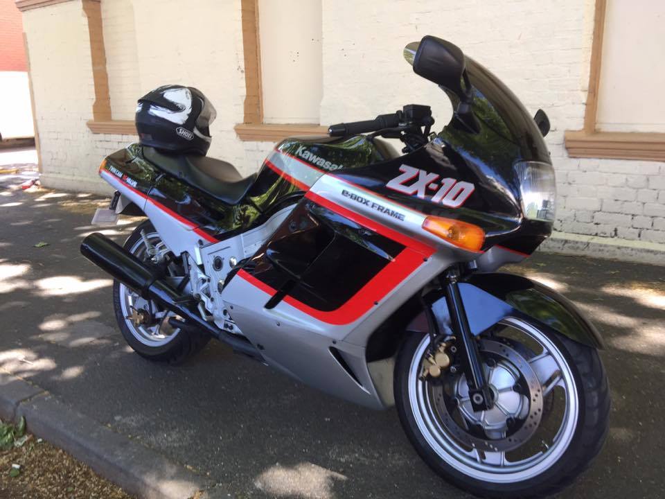 Me on my brand new ZX-10 in 1988. I was 20 at the time.