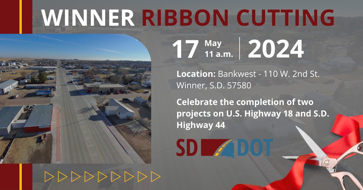 South - On Friday, May 17, 2024, at 11 a.m. CT, the SDDOT and the City ...