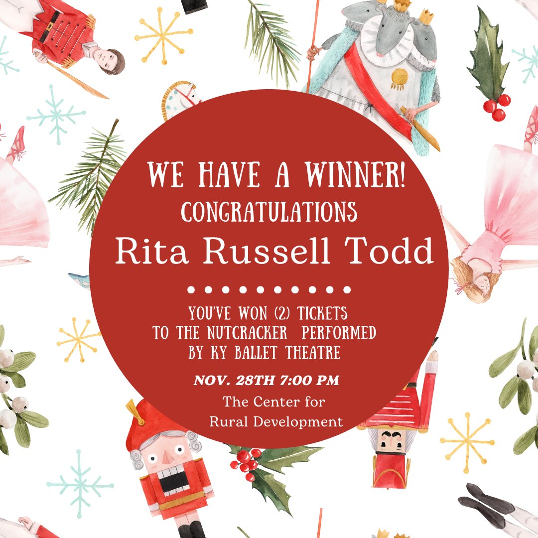 The Center - We have a winner 🎉🎉 Congratulations Rita Russell Todd! You ...