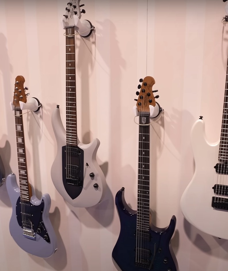 New studio setup with Music Man Majesty and Sterling JP60 guitars