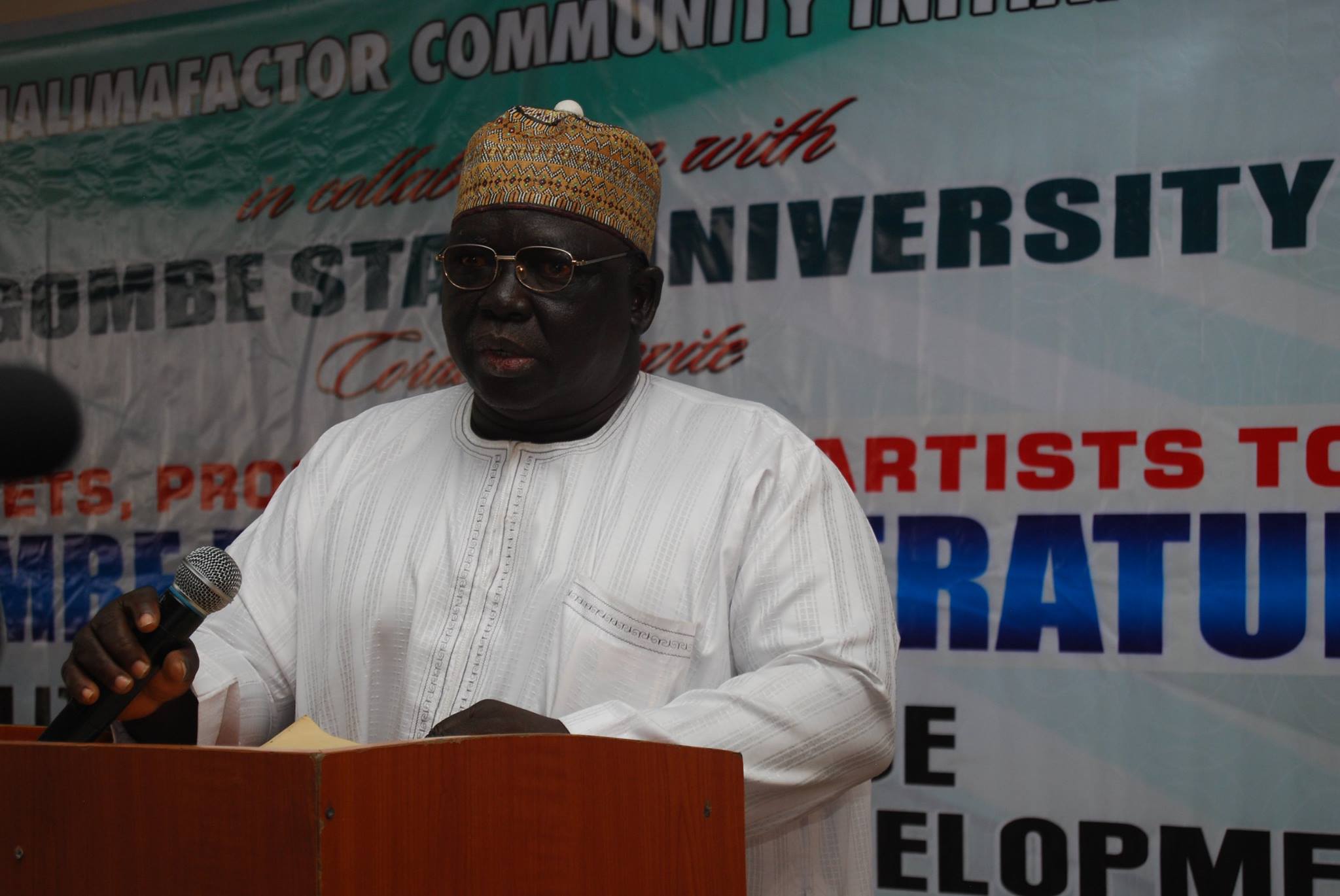 Halimafactor Community Initiative Ass Prof Nereus Yerima Tadi Head Of Department Of English Representing The Vice Chancellor Gombe State University And Chief Host Of The Event Facebook