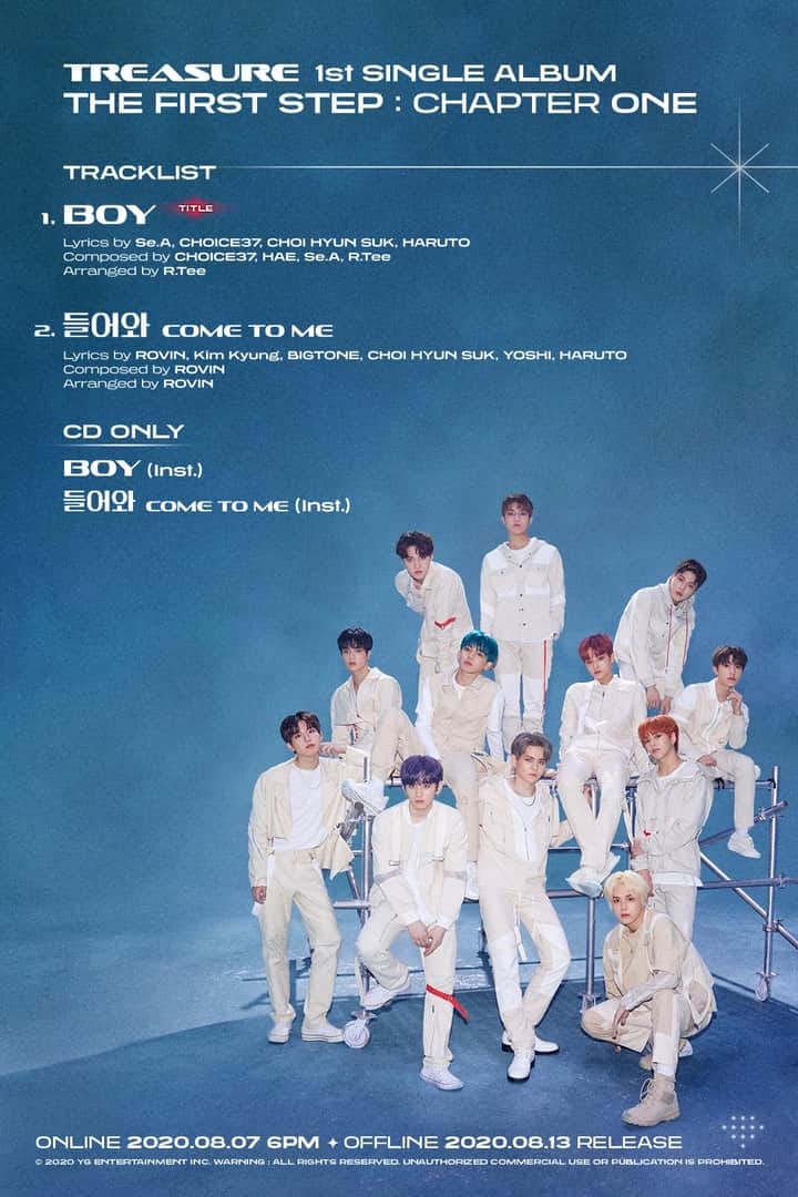 Treasure 트레저 'THE FIRST STEP : CHAPTER ONE' D-1 POSTER 1st